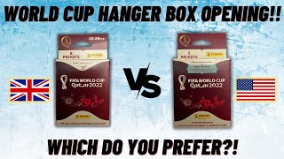 UK vs USA! Panini World Cup 2022 stickers hanger box opening!