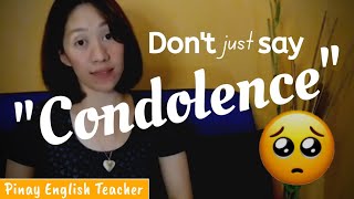 Learn BASIC SENTENCES for expressing condolences in English || CONDOLENCES