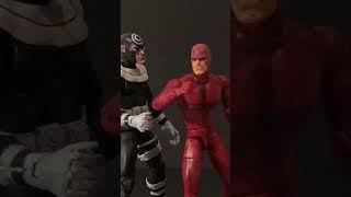 Daredevil quickly fighting Bullseye - Stop Motion #shorts