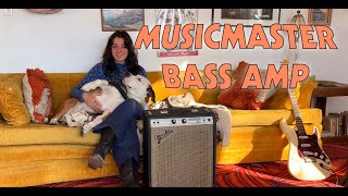 '76 Fender Musicmaster Bass Amp | Service \u0026 Demo