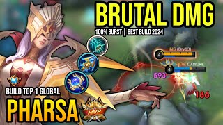 PHARSA BEST BUILD 2024 | BUILD TOP GLOBAL PHARSA GAMEPLAY | MOBILE LEGENDS✓