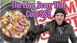 Dutch Oven Sausage & Peppers 🍳 + The Wild Gift Card Scam Story 🤯