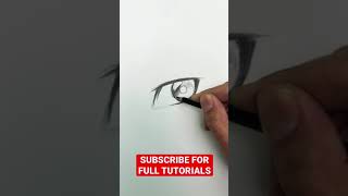 How to Draw Anime Eyes Easy #shorts