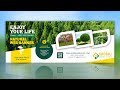 Web Banner Design | Photoshop cc Tutorial Natural