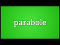 parabole meaning