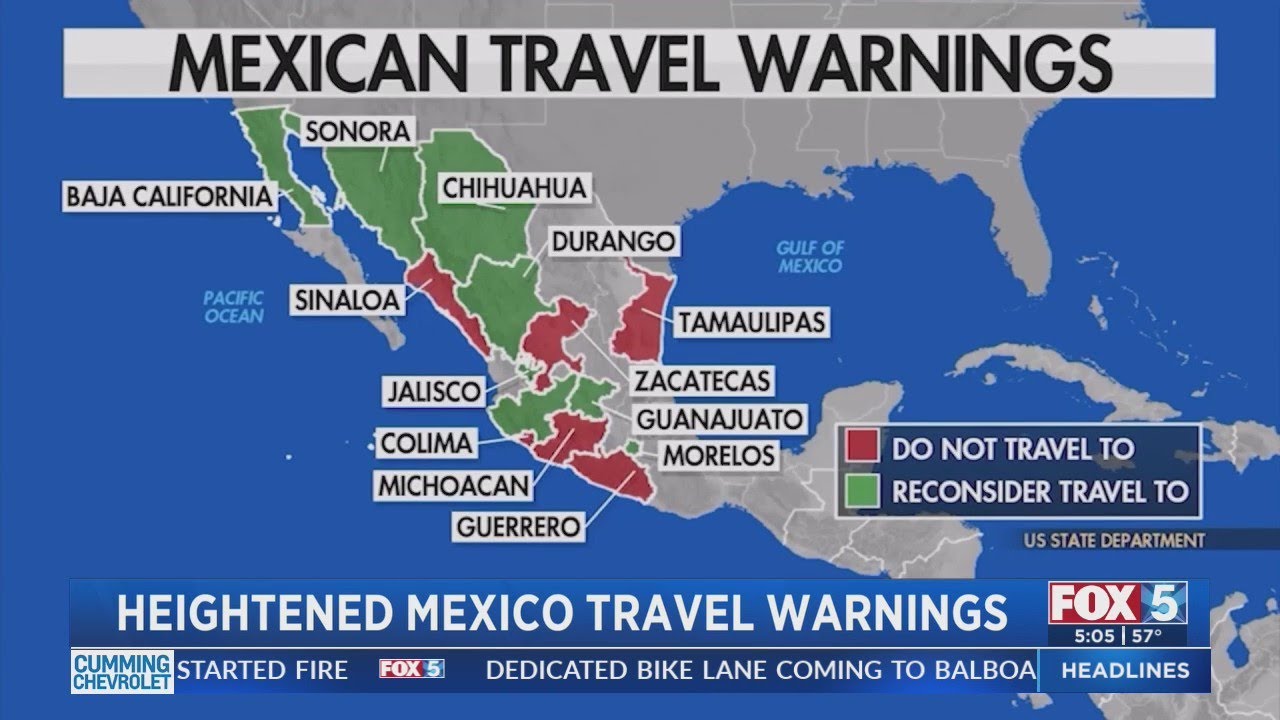 Heightened Mexico Travel Warnings - YouTube