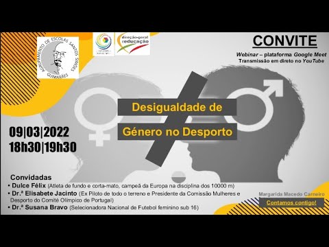 WEBINAR “Desigualdade De Género No Desporto” - YouTube