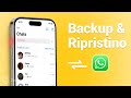 Backup e ripristinare le chat/messaggi di WhatsApp su iPhone (qualsiasi iPhone)