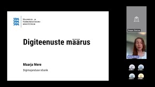 Digiteenuste määrust tutvustav seminar 9.05.2023