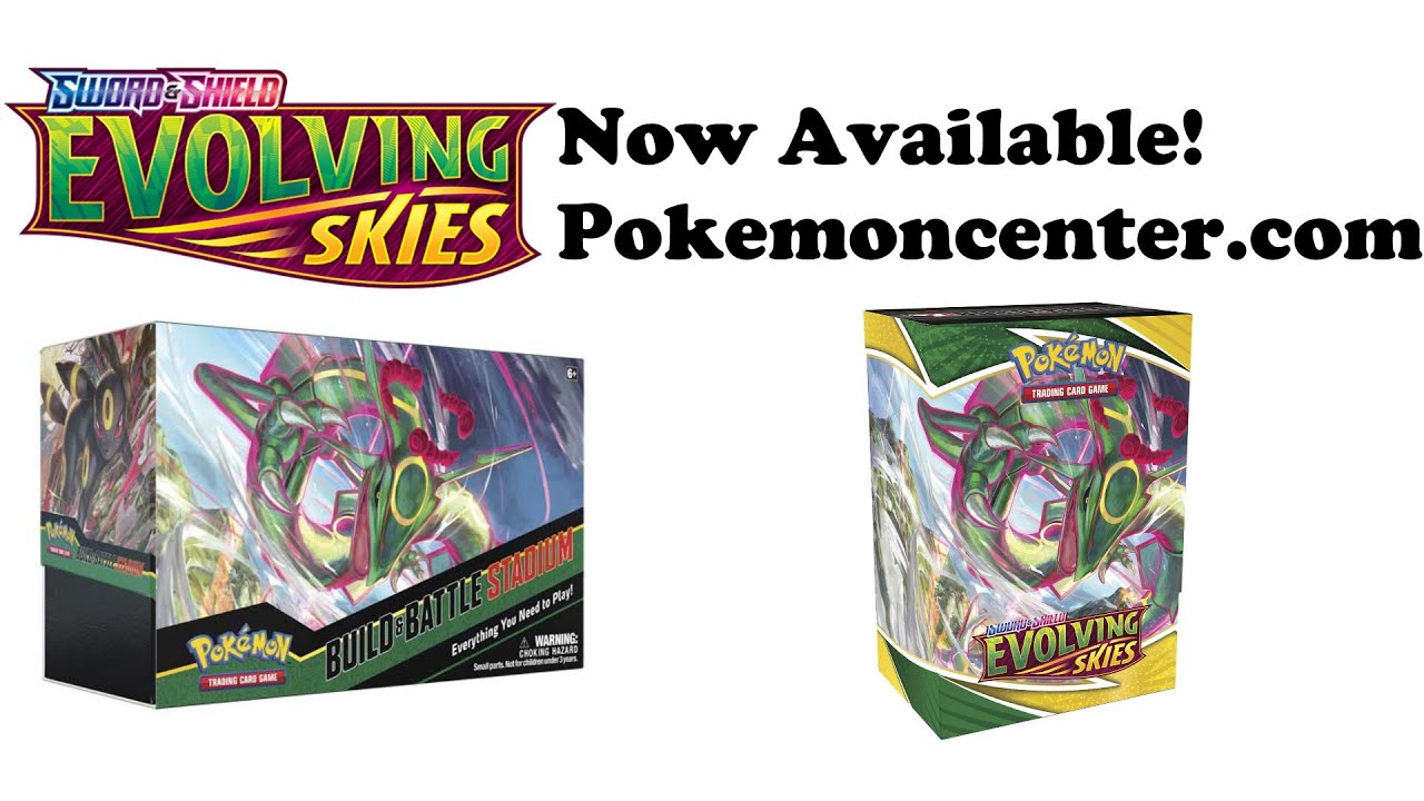 Pokemon Evolving Skies Build & Battle Stadium And Build & Battle Box ...