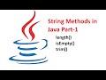 Session- 15 | String Methods in Java | length(), trim() and isEmpty() | Test Automation