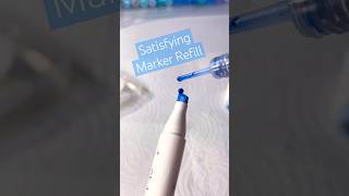 Satisfying Ohuhu Marker Refill | Color: B220 Pale Grayish Blue #satisfyingart #alcoholmarkers #asmr