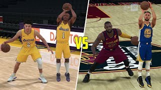 Lonzo & Lavar Ball vs Stephen Curry & Lebron James! NBA 2K18 Challenge!