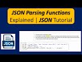 JSON Parsing Functions Explained | JSON Tutorial