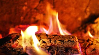 Cozy Fireplace Christmas Music, Relaxing Guitar Instrumental, Fireplace Crackling Sounds, Piano
