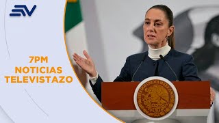 Claudia Sheinbaum y medios de México responden a medidas arancelarias de Ecuador | Televistazo