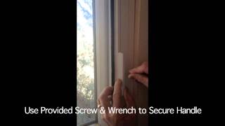 How to Install a Plisse Retractable Screen Handle