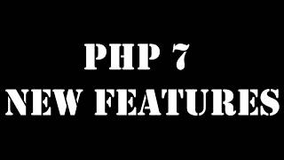 php 7 new features list examples