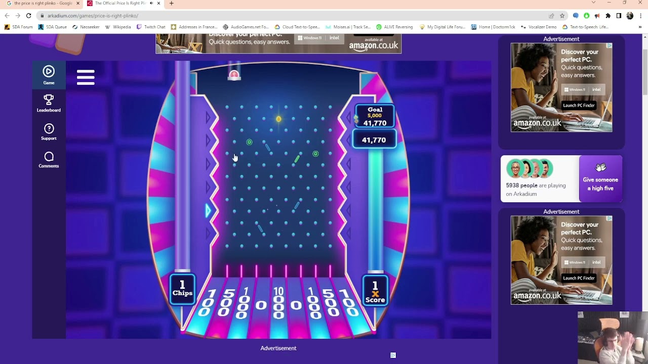 Playing The Price Is Right Plinko Pegs! - YouTube