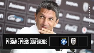 Pregame: Press Conference: HJK Helsinki  Vs PAOK FC – Live PAOK TV