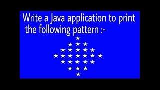 Star Pattern in Java- 7