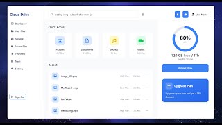 Complete Admin Dashboard UI Using HTML, Tailwind CSS & JavaScript | Dashboard Design