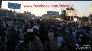 Protest About Aashiq e Rasool Ghaazi Mumtaz Qadri R.A(karachi Pakistan)