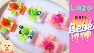 Lazos para Bebes - Lacitos - Moños  Cierre Mágico  Hairbow Baby Bow Hair Clips / Lazos Mi Consentida