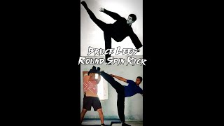 Shaolin Kung Fu Wushu Kicks | Bruce Lee's spin kick | Bruce Lee's Kicks| Bruce Lee's Kicks Training|