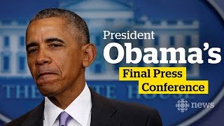 Obama's final news conference as U.S. president