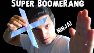 How to Make the Super Origami Boomerang! - Rob's World