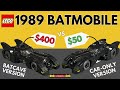 LEGO 1989 Batmobile Comparison: Is the $400 Batcave Version Different from the $50 Version?