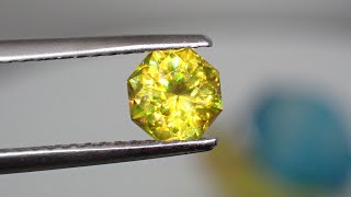 希少な三兆円カット！？チカチカファイア☆マダガスカル産スフェーン 0.64ct