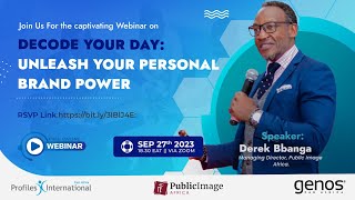 Decode your Day: Unleash your Personal Brand power.