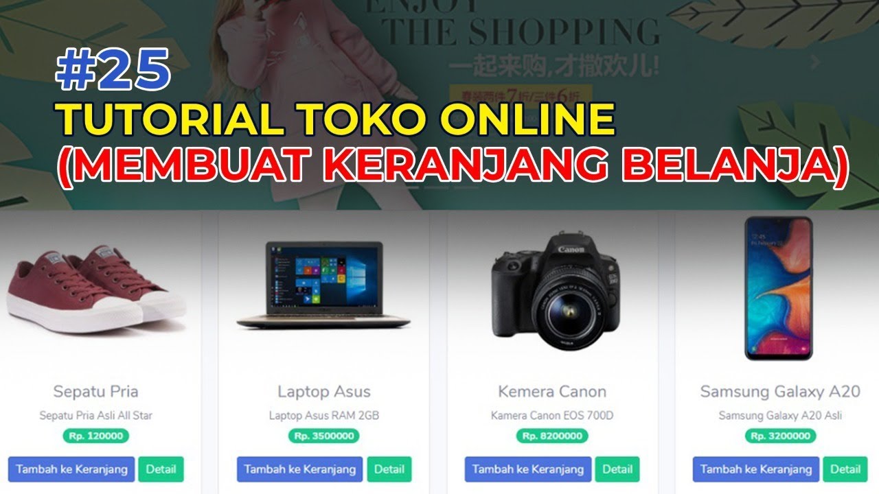 Tutorial Codeigniter 25 Membuat Toko Online Dengan Codeigniter Fitur ...