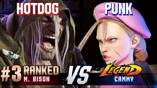 SF6 ▰ HOTDOG29 (#3 Ranked M.Bison) vs PUNK (Cammy) ▰ High Level Gameplay