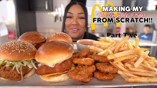 Cookmas Day 1! MAKING MY MCDONALDS ORDER FROM SCRATCH PART TWO | RECIPE + MUKBANG