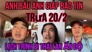 Anh báu anh giáp chính thức báo tin và trả lời câu hỏi liên quan sư minh tuệ và chuyến đi Ấn Độ