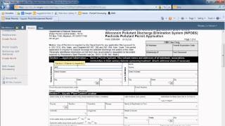 Completing a permit application for submission