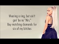 ariana grande - 7 rings (lyrics / lyric video)