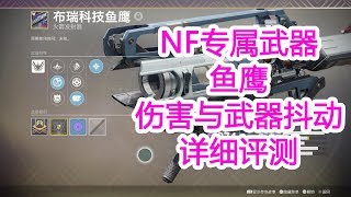 278命运2，NF专属武器鱼鹰伤害与武器抖动详细评测destiny2