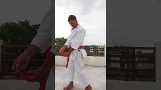 How To Tie Karate Kata Belt ✅. #shorts