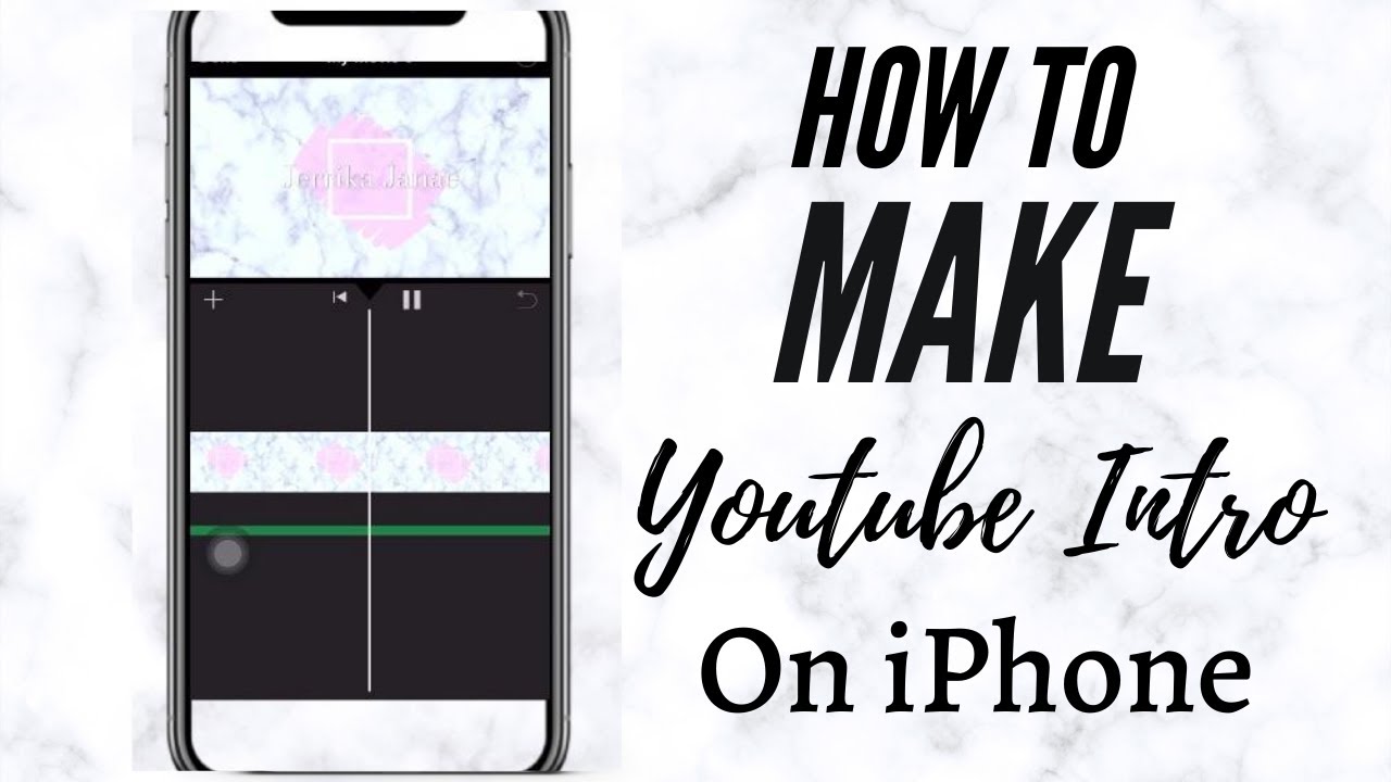 How To Make A YOUTUBE INTRO On IPhone SIMPLE & EASY | Youtube And ...