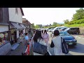 kyoto japan walk kiyomizu dera temple area is crowded with tourists october 5 2023