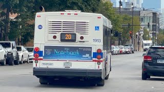 CTA New Flyer D40LF Bus 1913 On Rt 20 Madison