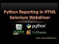 Generating Report in Selenium Webdriver using Python