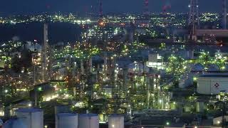 うみてらす14から見える四日市の工場夜景