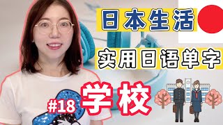 【日本生活必備日語單字  #18  學校】有例句 + 羅馬音｜日語初學者必看！｜初學者開口說日文