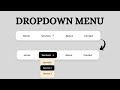 How to create Dropdown Menu in HTML & CSS