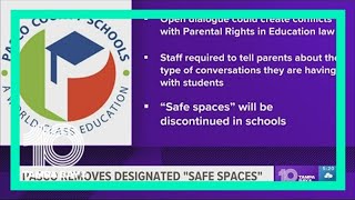 Safe space stickers banned from Pasco County schools